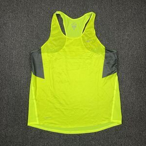 Nike Distance Singlet Sleeveless Neon Green Adult Singlet Size Large